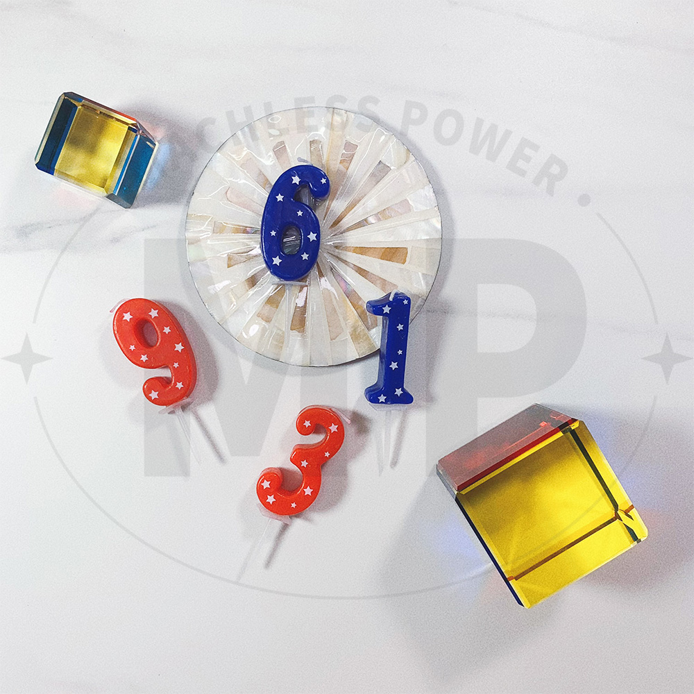 4.5cm Red Blue Number Star Bir - Japanese Candle Wax recension och pris