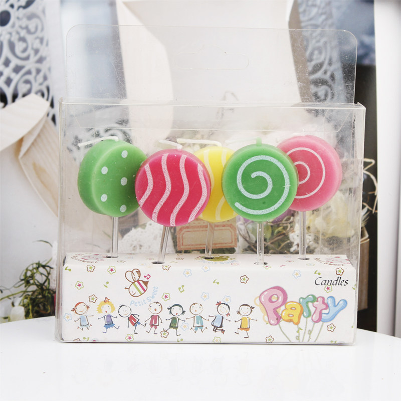 5 candles, creative cake decor - Japanese Candle Wax recension och pris