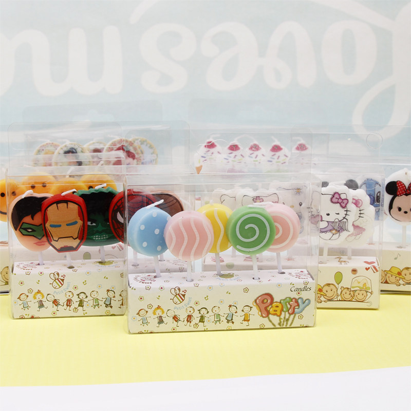 5 candles, creative cake decor - Japanese Candle Wax recension och pris
