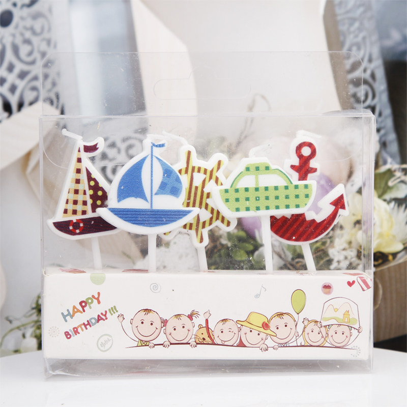 5 candles, creative cake decor - Japanese Candle Wax recension och pris