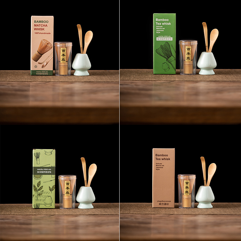 4PCS Bamboo Matcha Whisk Set H - Bamboo Whisk Chasen recension och pris