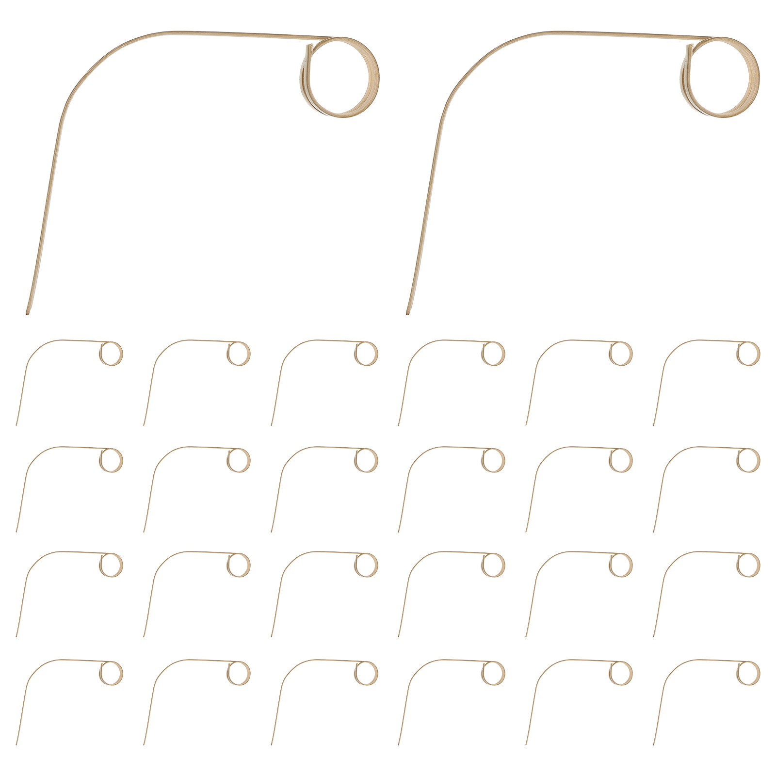 50Pcs Bamboo Cocktail Stick Co - Bamboo Whisk Chasen recension och pris