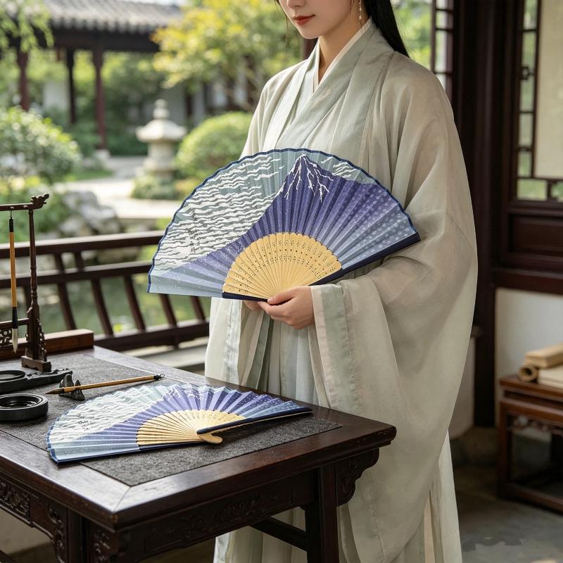 Ukiyoe Wave Bamboo Folding Fan - Fan Sensu Folding recension och pris