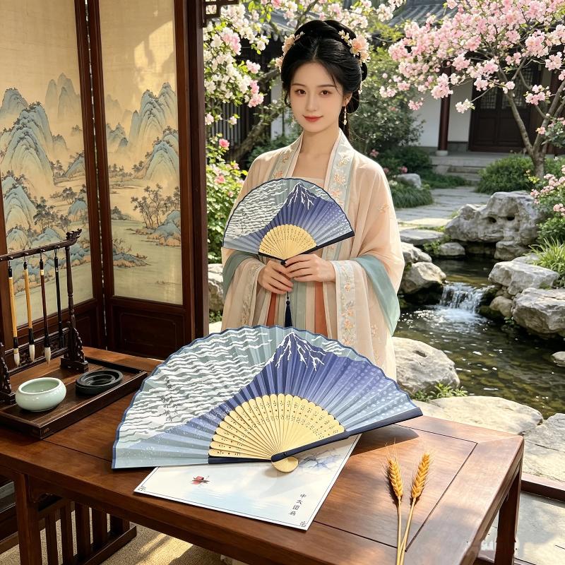 Ukiyoe Wave Bamboo Folding Fan - Fan Sensu Folding recension och pris